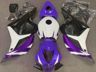 2009-2012 Honda CBR600RR Motorcycle Fairings - White Light Purple Blue Matte Black UK Manufacturers