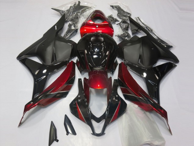 2009-2012 Honda CBR600RR Motorcycle Fairings - Red Glossy Black Matte Black UK Manufacturers
