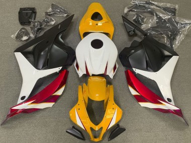 2009-2012 Honda CBR600RR Motorcycle Fairings - White Red Yellow Matte Black UK Manufacturers