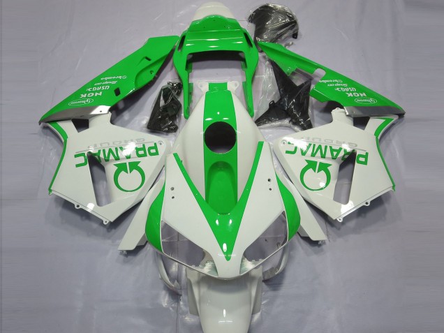 2003-2004 Honda CBR600RR Motorcycle Fairings - White Green Pramac UK Manufacturers