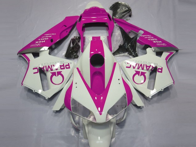 2003-2004 Honda CBR600RR Motorcycle Fairings - White Pink Pramac UK Manufacturers
