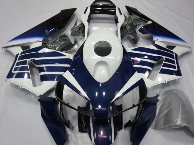 2003-2004 Honda CBR600RR Motorcycle Fairings - White Blue Fade UK Manufacturers