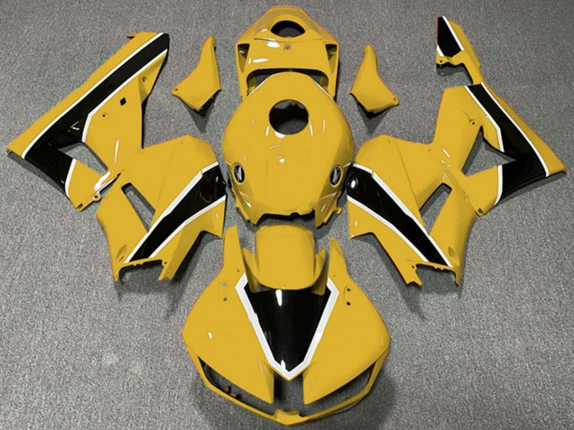 2013-2023 Honda CBR600RR Motorcycle Fairings - Yellow White Glossy Black UK Manufacturers