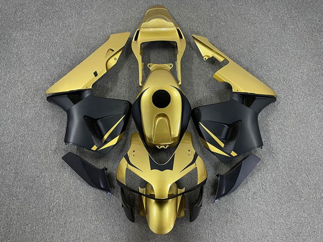 2003-2004 Honda CBR600RR Motorcycle Fairings - Gold Matte Black UK Manufacturers