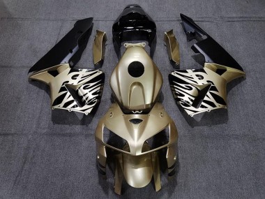 2005-2006 Honda CBR600RR Motorcycle Fairings - Gold Black White UK Manufacturers