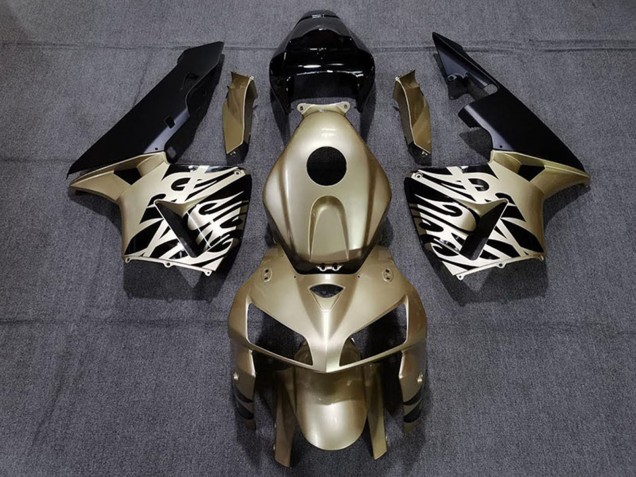 2005-2006 Honda CBR600RR Motorcycle Fairings - Gold Black White UK Manufacturers