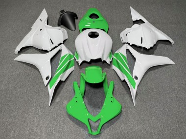 2009-2012 Honda CBR600RR Motorcycle Fairings - White Green Stripe UK Manufacturers