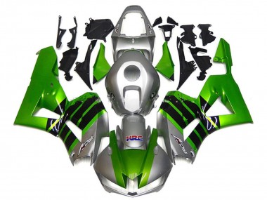 2013-2023 Honda CBR600RR Motorcycle Fairings - Silver Green Glossy Black HRC UK Manufacturers