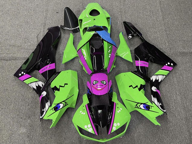 2013-2023 Honda CBR600RR Motorcycle Fairings - Green Blue Purple Glossy Black Shark UK Manufacturers