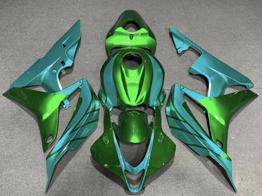 2007-2008 Honda CBR600RR Motorcycle Fairings - Green Teal Blue UK Manufacturers