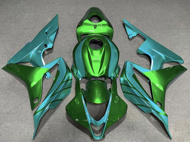 2007-2008 Honda CBR600RR Motorcycle Fairings - Green Teal Blue UK Manufacturers