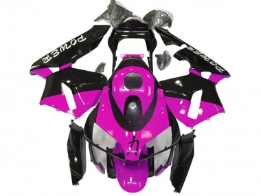2003-2004 Honda CBR600RR Motorcycle Fairings - Hot Pink Glossy Black Power UK Manufacturers