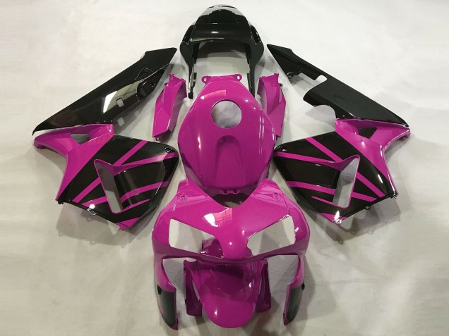 2003-2004 Honda CBR600RR Motorcycle Fairings - Hot Pink Glossy Black OEM Style UK Manufacturers
