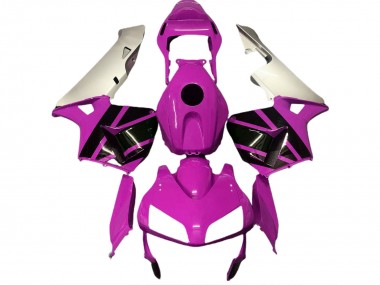 2003-2004 Honda CBR600RR Motorcycle Fairings - Silver Hot Pink Glossy Black UK Manufacturers