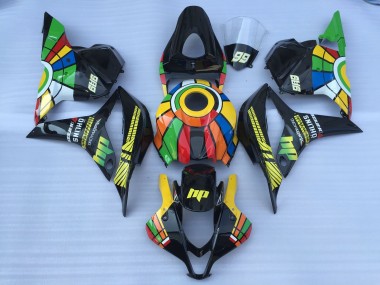 2009-2012 Honda CBR600RR Motorcycle Fairings - HP Color Wheel 99 UK Manufacturers