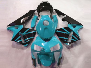 2003-2004 Honda CBR600RR Motorcycle Fairings - Light Blue Glossy Black OEM Style UK Manufacturers