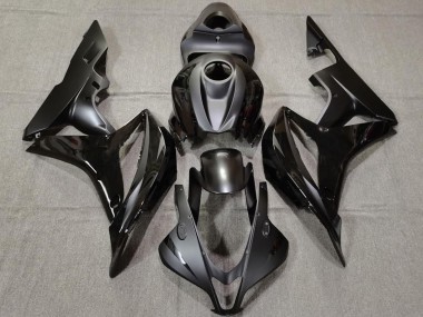 2007-2008 Honda CBR600RR Motorcycle Fairings - Glossy Black Matte Black UK Manufacturers