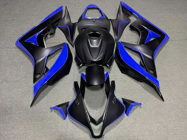2007-2008 Honda CBR600RR Motorcycle Fairings - Blue Matte Black UK Manufacturers