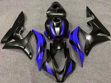 2007-2008 Honda CBR600RR Motorcycle Fairing - Blue Matte Black UK Manufacturers
