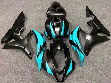 2007-2008 Honda CBR600RR Motorcycle Fairings - Cyan Blue Matte Black UK Manufacturers