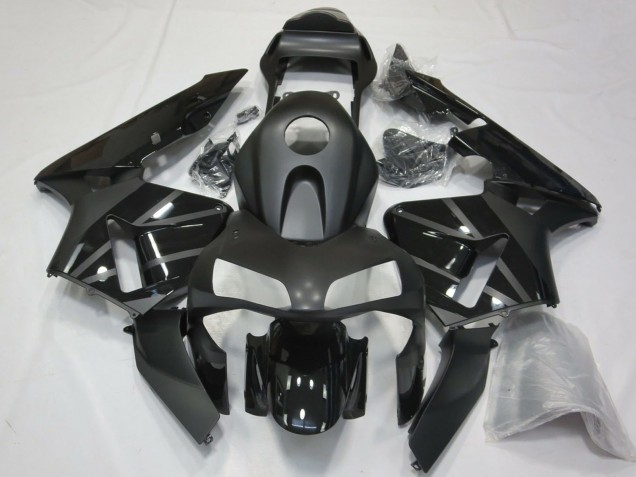2003-2004 Honda CBR600RR Motorcycle Fairings - Glossy Black Matte Black UK Manufacturers