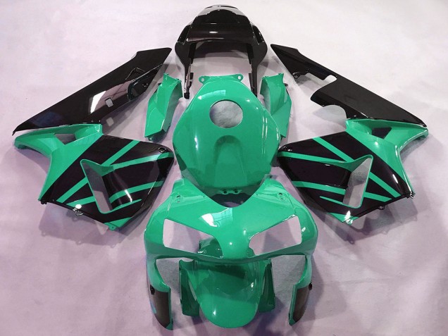 2003-2004 Honda CBR600RR Motorcycle Fairings - Mint Green Glossy Black OEM Style UK Manufacturers
