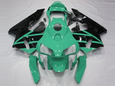 2003-2004 Honda CBR600RR Motorcycle Fairings - Mint Green Glossy Black UK Manufacturers