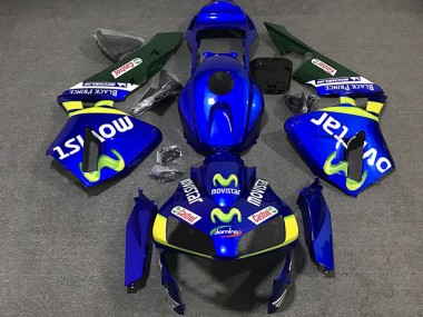 2003-2004 Honda CBR600RR Motorcycle Fairings - Blue Yellow Green MoviStar UK Manufacturers