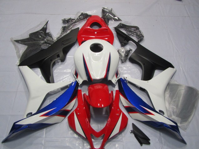 2007-2008 Honda CBR600RR Motorcycle Fairings - White Red Blue Matte Black OEM Style UK Manufacturers