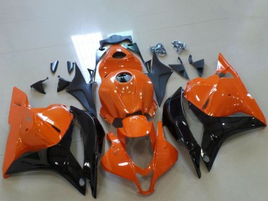 2009-2012 Honda CBR600RR Motorcycle Fairings - Orange Glossy Black UK Manufacturers