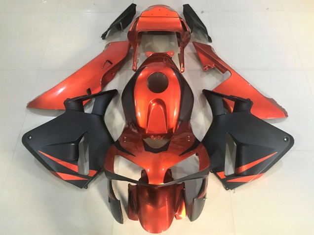 2003-2004 Honda CBR600RR Motorcycle Fairings - Orange Matte Black UK Manufacturers