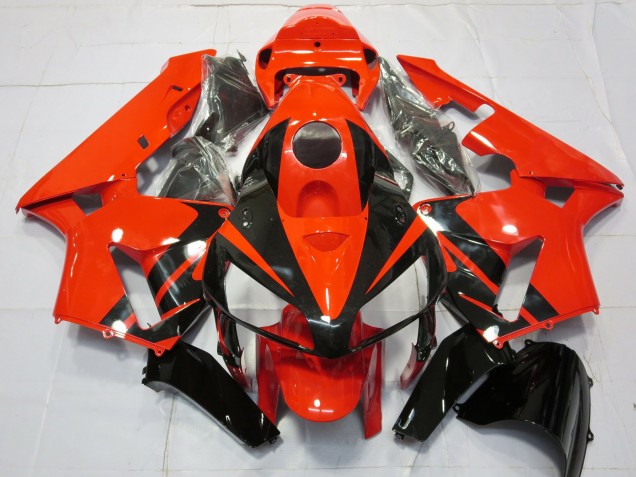 2005-2006 Honda CBR600RR Motorcycle Fairings - Red Black Stripe UK Manufacturers