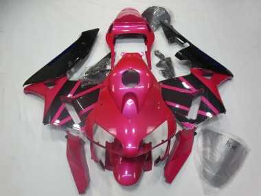 2003-2004 Honda CBR600RR Motorcycle Fairings - Pink Glossy Black UK Manufacturers