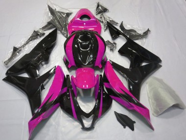 2007-2008 Honda CBR600RR Motorcycle Fairings - Pink Glossy Black OEM Style UK Manufacturers