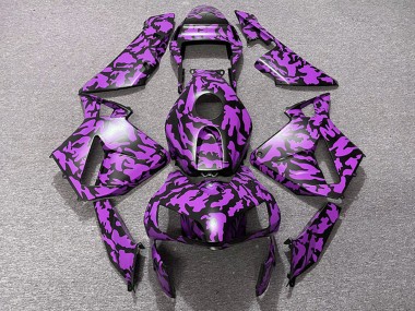 2003-2004 Honda CBR600RR Motorcycle Fairings - Purple Black Camouflage UK Manufacturers