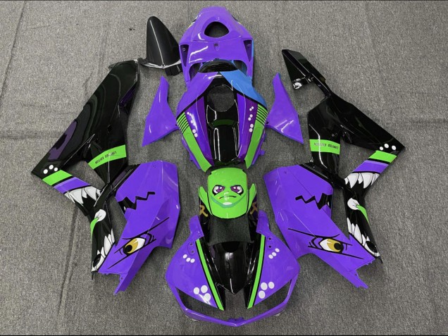 2013-2023 Honda CBR600RR Motorcycle Fairings - Purple Green Blue Glossy Black Shark UK Manufacturers