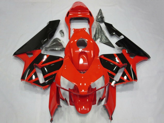 2003-2004 Honda CBR600RR Motorcycle Fairings - Red Glossy Black OEM Styles UK Manufacturers