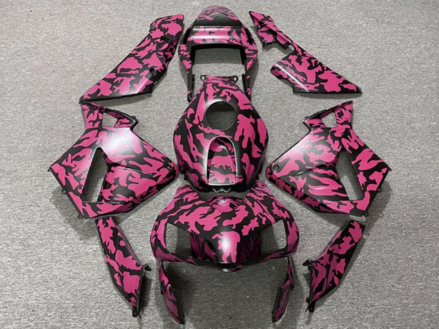 2003-2004 Honda CBR600RR Motorcycle Fairings - Red Black Camouflage UK Manufacturers