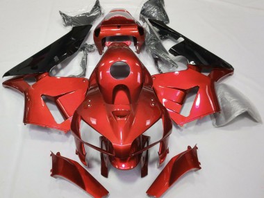 2005-2006 Honda CBR600RR Motorcycle Fairings - Red Black CBR Style UK Manufacturers