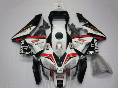 2003-2004 Honda CBR600RR Motorcycle Fairings - White Red Glossy Black Playboy UK Manufacturers