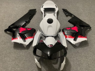 2003-2004 Honda CBR600RR Motorcycle Fairings - Red Glossy Black Splatter UK Manufacturers