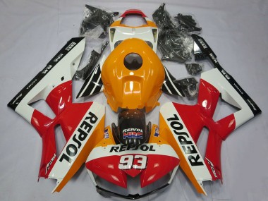 2013-2023 Honda CBR600RR Motorcycle Fairings - Orange White Red Glossy Black Repsol 93 UK Manufacturers