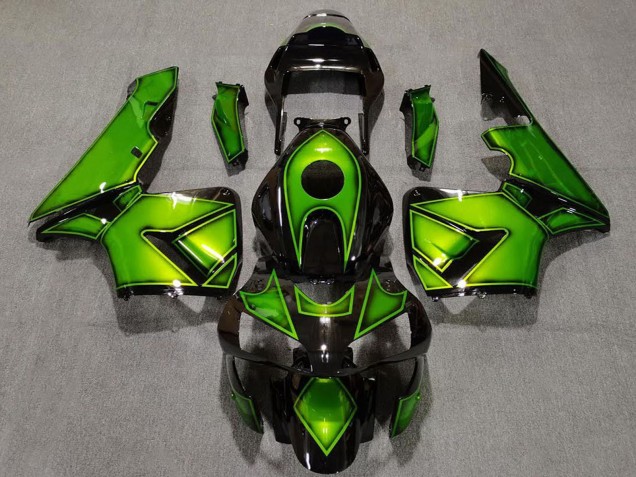2003-2004 Honda CBR600RR Motorcycle Fairings - Green Glossy Black UK Manufacturers