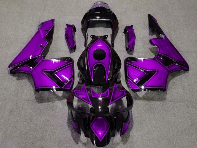 2003-2004 Honda CBR600RR Motorcycle Fairings - Purple Glossy Black UK Manufacturers