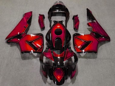 2003-2004 Honda CBR600RR Motorcycle Fairings - Red Glossy Black UK Manufacturers