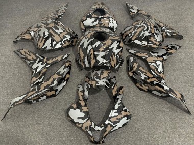 2009-2012 Honda CBR600RR Motorcycle Fairings - Tan Silver Camouflage UK Manufacturers