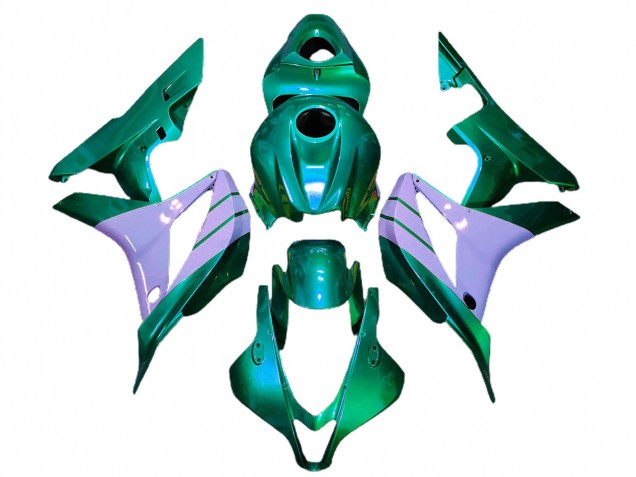 2007-2008 Honda CBR600RR Motorcycle Fairings - Turquoise Green Milky Purple UK Manufacturers