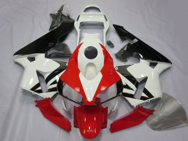 2003-2004 Honda CBR600RR Motorcycle Fairing - White Red Glossy Black UK Manufacturers