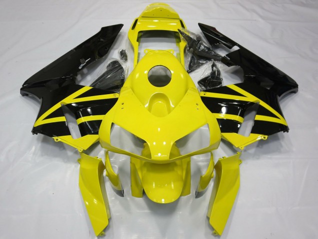 2003-2004 Honda CBR600RR Motorcycle Fairings - Yellow Glossy Black OEM Style UK Manufacturers