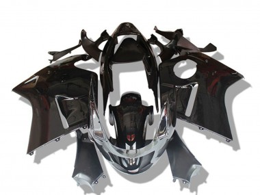 1996-2007 Honda CBR1100XX Blackbird Motorcycle Fairings - Glossy Black Grey UK Manufacturers